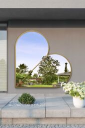 MirrorOutlet Gold Metal Framed Heart Shaped Wall Garden Mirror (180CM X 180CM) - Size: 1 Pack - thumbnail 6