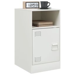 Berkfield Home Bedside Cabinets 2 pcs White 34.5x39x62 cm Steel - thumbnail 4