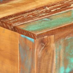 Berkfield Home Console Table 110x30x75 cm Solid Wood Reclaimed in Brown - Size: 110 x 30 x 75 cm - thumbnail 6