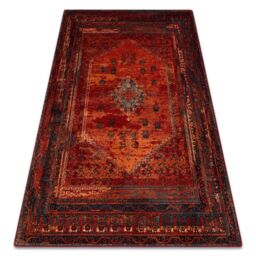 RugsX Wool Omega Rug in Red - Size: 170 cm x 235 cm