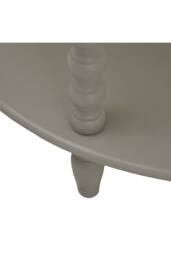 KDMD Camden Collection Half Moon 3-Tier Table for Living & Hallways in Light Grey - thumbnail 5