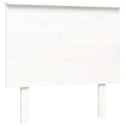 Berkfield Home Bed Frame with Headboard White 100x200 cm Solid Wood - thumbnail 8