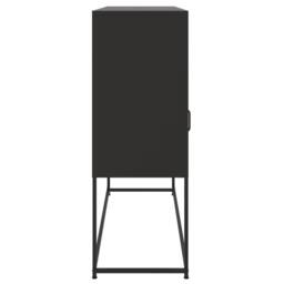 Berkfield Home Sideboard Black 100.5x39x107 cm Steel - thumbnail 7