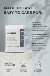 Homescapes Advanced Cooling Mattress Topper Hypoallergenic in White - Size: EU Single - thumbnail 8