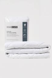 Homescapes Advanced Cooling Mattress Topper Hypoallergenic in White - Size: EU Single - thumbnail 1