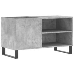 Berkfield Home Record Cabinet Concrete Grey 85x38x48 cm Engineered Wood - Size: 85 x 38 x 48 cm - thumbnail 2
