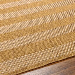 Livabliss Pismo Beach-Modern Brown Tan Yellow Striped In- & Outdoor Jute-Look Rug - Size: 120 cm x 170 cm - thumbnail 7
