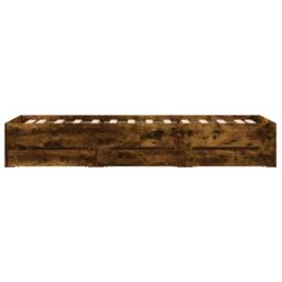 Berkfield Home Bed Frame w/Drawers Frame Smoked Oak 75x190 cm Small Single in Brown - thumbnail 7