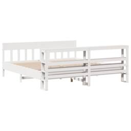 Berkfield Home Decorative Bed Frame without Mattress White 180x200 cm Super King - thumbnail 6