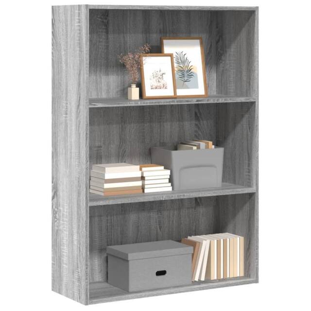 Berkfield Home Bookcase Grey Sonoma 80x30x114 cm Engineered Wood - Size: 80 x 30 x 114 cm - image 1