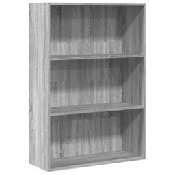 Berkfield Home Bookcase Grey Sonoma 80x30x114 cm Engineered Wood - Size: 80 x 30 x 114 cm - thumbnail 2