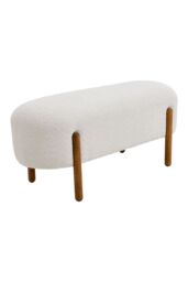 H&O Direct Modern Upholstered Bench in Beige - thumbnail 4