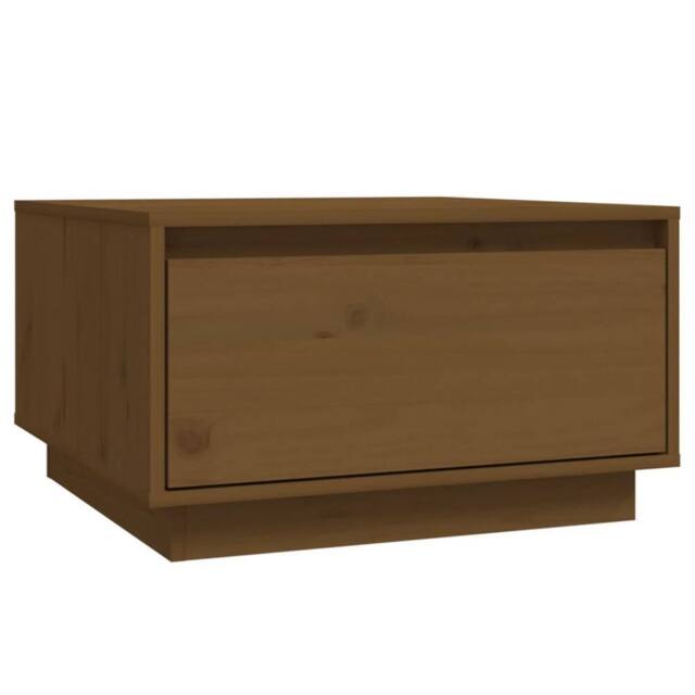 Berkfield Home Coffee Table Honey Brown 55x56x32 cm Solid Wood Pine - Size: 55 x 56 x 32 cm - image 1
