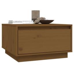 Berkfield Home Coffee Table Honey Brown 55x56x32 cm Solid Wood Pine - Size: 55 x 56 x 32 cm - thumbnail 8