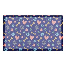 Artsy Mats Paws & Bones Dog Doormat Doormat (70 x 40cm) in White - Size: 40 cm x 70 cm - thumbnail 2