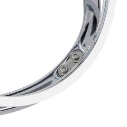 Comfy Living Ltd Round Abstract Tempered Glass Side Table Chrome Effect Frame in Silver - Size: 1 Pack - thumbnail 5