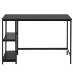 Costway 120x60cm Computer Desk Industrial Writing Table w/Storage Shelves in Black - Size: 120x60 cm - thumbnail 9