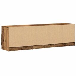 Berkfield Home TV Cabinet Old Wood 150x33.5x45 cm Engineered Wood in Brown - thumbnail 6