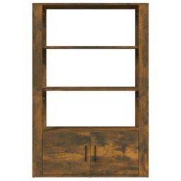 Berkfield Home Sideboard Smoked Oak 80x30x119.5 cm Engineered Wood in Brown - thumbnail 6