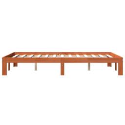 Berkfield Home Bed Frame without Mattress Wax Brown 140x200 cm Solid Wood Pine - thumbnail 5
