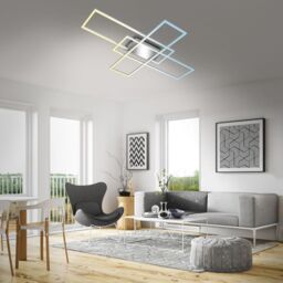 BRILONER White CCT LED Wall & Ceiling Light in Silver - thumbnail 7