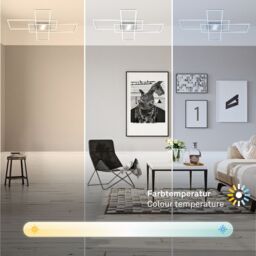 BRILONER White CCT LED Wall & Ceiling Light in Silver - thumbnail 6