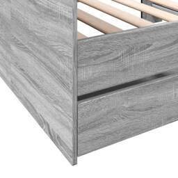 Berkfield Home Daybed w/Drawers Frame Grey Sonoma 75x190 cm Small Single - thumbnail 7