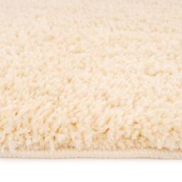 Kukoon Machine Washable Shaggy Rug Luxury Deep Pile Cream Bedroom Mat in Beige - Size: 120 cm x 170 cm - thumbnail 7