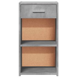 Berkfield Home Bedside Cabinets 2 pcs Concrete Grey 35x34x65 cm Engineered Wood - Size: 35 x 34 x 65 cm - thumbnail 6