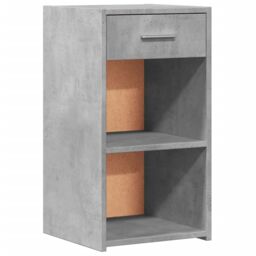Berkfield Home Bedside Cabinets 2 pcs Concrete Grey 35x34x65 cm Engineered Wood - Size: 35 x 34 x 65 cm - thumbnail 4