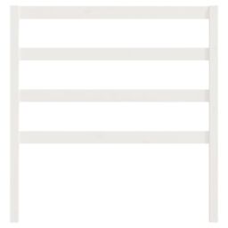 Berkfield Home Bed Headboard White 95x4x100 cm Solid Wood Pine - Size: 95 x 4 x 100 cm - thumbnail 4