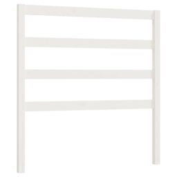 Berkfield Home Bed Headboard White 95x4x100 cm Solid Wood Pine - Size: 95 x 4 x 100 cm - thumbnail 2