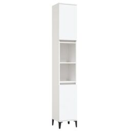 Berkfield Home 3 Piece Bathroom Furniture Set White Engineered Wood - thumbnail 6