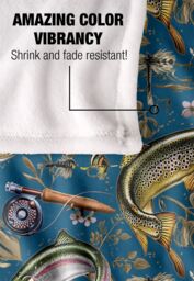 JQ Licensing Jl-Jp-Jq Trout Tiki Fishing Pattern 2 Silky Touch Super Soft Throw Blanket 152 X 127 cm in White - thumbnail 4