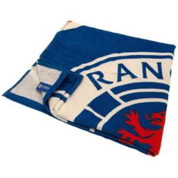Rangers FC Crest Beach Towel in Bright Blue - thumbnail 2