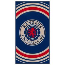 Rangers FC Crest Beach Towel in Bright Blue
