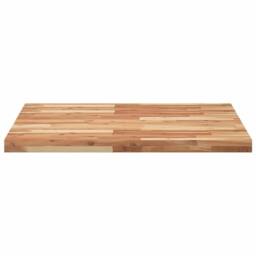 Berkfield Home Table Top Square 80x80x4 cm Solid Wood Acacia in Brown - Size: 80 x 80 x 4 cm - thumbnail 4
