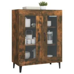 Berkfield Home Sideboard Smoked Oak 69.5x34x90 cm Engineered Wood in Brown - thumbnail 4