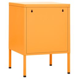Berkfield Home Nightstands 2 pcs Mustard Yellow 35x35x51 cm Steel - Size: 35 x 35 x 51 cm - thumbnail 5