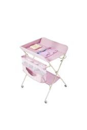 H&O Direct Portable Folding Baby Changing Station with Storage Spaces in Pink - thumbnail 3