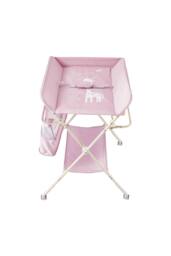H&O Direct Portable Folding Baby Changing Station with Storage Spaces in Pink - thumbnail 4