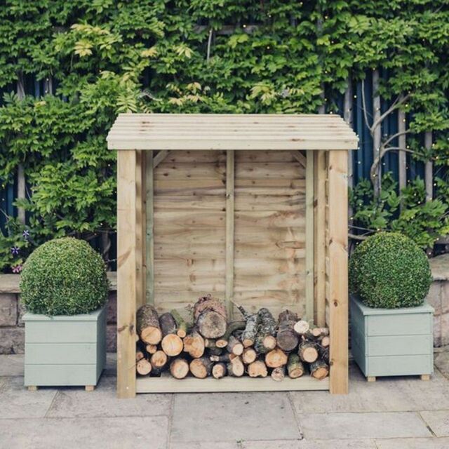 Churnet Valley Garden Furniture Ltd Heavy Duty Log Store - L60 x W150 x H120 cm - Min. Assembly Required in Brown - image 1