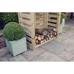 Churnet Valley Garden Furniture Ltd Heavy Duty Log Store - L60 x W150 x H120 cm - Min. Assembly Required in Brown - thumbnail 2