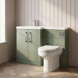 Balterley Floor Standing Vanity, WC Unit, Pan, Seat & Cistern - Satin Green - thumbnail 8