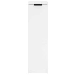 Berkfield Home Shoe Cabinet White 30x35x100 cm Engineered Wood - Size: 30 x 35 x 100 cm - thumbnail 5