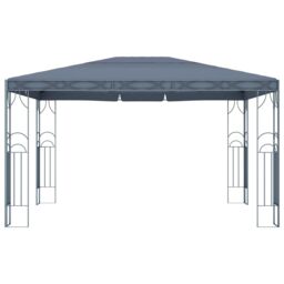 Berkfield Home Gazebo 400x300 cm Anthracite in Black - thumbnail 3