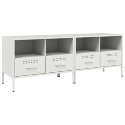 Berkfield Home TV Cabinets 2 pcs White 68x39x50.5 cm Steel - thumbnail 2