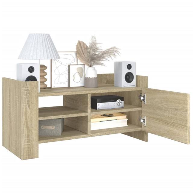 Berkfield Home TV Cabinet Sonoma Oak 80x35x40 cm Engineered Wood in Light Tan - Size: 80 x 35 x 40 cm - image 1