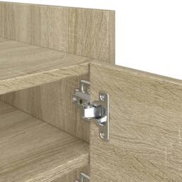 Berkfield Home TV Cabinet Sonoma Oak 80x35x40 cm Engineered Wood in Light Tan - Size: 80 x 35 x 40 cm - thumbnail 9