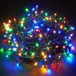 750 LEDs Multicolour Fairy String Lights Cool White Indoor/Outdoor Green Cable